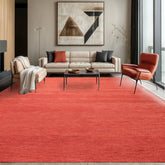 Coral 8x10 Modern & Contemporary Plush Pile Solid Grainy Texture Hand Woven 100% Wool Oriental Area Rug