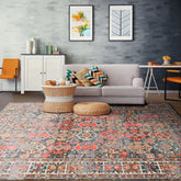 6x9 Gray, Ivory, Caramel Color Hand Knotted Indo Tibetan Wool Transitional Oriental Rug