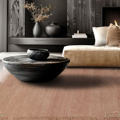 4x6 Taupe, Brown, Mint Color Hand Knotted Tibetan Wool Traditional Oriental Rug