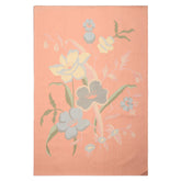 6x9 Blush, Aqua, Ivory Color Hand Woven Dhurry Kilim Wool Transitional Oriental Rug