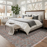 Multi Size Black Coral Ivory Color Hand Woven Wool Modern & Contemporary Oriental Rug