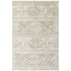 Beige 3'11''x5'10'' Oushak Southwestern Hand Knotted Wool Oriental Area Rug