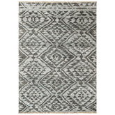 Dark Gray 3'10''x5'8'' Oushak Southwestern Hand Knotted Wool Oriental Area Rug