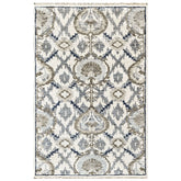 Ivory 3'6''x5'7'' Oushak Transitional Hand Knotted Wool Oriental Area Rug