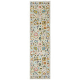 Beige 2'4''x8'11'' Oushak Transitional Hand Knotted Wool Oriental Area Rug