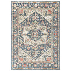 Slate, Beige 8'3''x12 Oushak Heriz Hand Knotted Wool Oriental Area Rug