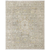 Gray 9x12 Oushak Transitional Hand Knotted Wool Oriental Area Rug