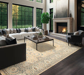 9x12 Mocha, Slate, Brown Color Hand Knotted Oushak Wool Arts & Crafts Oriental Rug