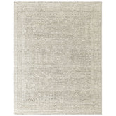 Tone on Tone Gray 7'8''x9'9'' Oushak Traditional Hand Knotted Wool Oriental Area Rug