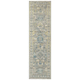 Slate 2'6''x8'10'' Oushak Transitional Hand Knotted Wool Oriental Area Rug