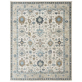 Beige 9x11'11'' Oushak Transitional Hand Knotted Wool Oriental Area Rug