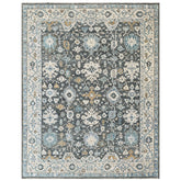Gray, Beige 9'2''x11'11'' Oushak Transitional Hand Knotted Wool Oriental Area Rug