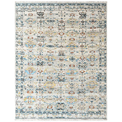 Beige, Slate 9x11'10'' Oushak Transitional Hand Knotted Wool Oriental Area Rug