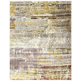 9x12 Beige, Brown, Gold Color Power Loom Oushak Wool Modern Oriental Rug