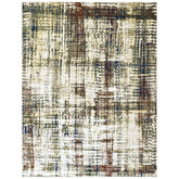 9x12 Beige, Gray, Rust Color Power Loom Oushak Wool Modern Oriental Rug