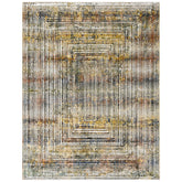 9x12 Gray, Rust, Gold Color Power Loom Oushak Wool Modern Oriental Rug