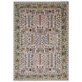 10x14 Rose, Moss, Blue Color Hand Knotted Oushak Wool Transitional Oriental Rug