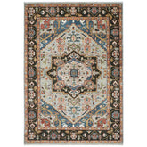 10x14 Gray, Dark Green, Blue Color Hand Knotted Oushak Wool Oriental Rug