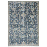 10x14 Blue, Beige, Tan Color Hand Knotted Oushak Wool Arts and Crafts Oriental Rug