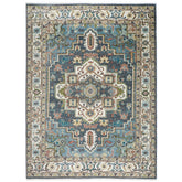 10x14 Slate, Ivory, Rose Color Hand Knotted Oushak Wool Oriental Rug