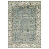 10x14 Celadon, Beige, Green Color Hand Knotted Oushak Wool Transitional Oriental Rug