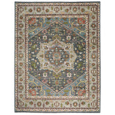 12x15 Slate, Gray, Ivory Color Hand Knotted Oushak Wool Oriental Rug