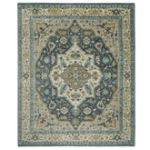 12x15 Blue, Gray, Beige Color Hand Knotted Oushak Wool Oriental Rug