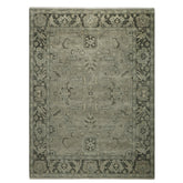 Gray 9x12 Hand Knotted Oushak Transitional Wool Oriental Area Rug