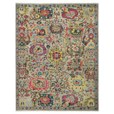 9x12 Mint, Gold, Lime Color Hand Knotted Oushak Wool Arts and Crafts Oriental Rug