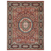 9x12 Rust, Sage, Beige Color Hand Knotted Oushak Wool Traditional Oriental Rug