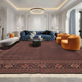 12x18 Black, Rose, Red Color Hand Knotted Sino Persian Wool & Silk Traditional Oriental Rug