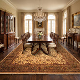 12x18 Ivory, Sage, Rust Color Hand Knotted Agra New Zealand Wool Traditional Oriental Rug