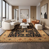 12x18 Charcoal, Beige, Sage Color Hand Knotted Soumak Wool Traditional Oriental Rug