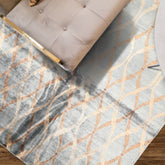 6x9 Slate, Brown, Tan Color Hand Loomed Tibetan Viscose Modern & Contemporay Oriental Rug