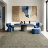 8x10 Celadon, Gray, Color Hand Loomed Tibetan Wool Transitional Oriental Rug
