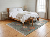 Multi Size Gray Moss Ivory Color Hand Woven Kilim Jute Traditional Oriental Rug