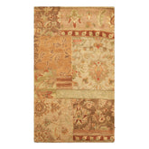 3x5 Beige, Rust, Brown Color Hand Tufted Wool Transitional Oriental Rug