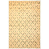 6x9 Tan, Green, Rust Color Machine Made Sisal Transitional Oriental Rug