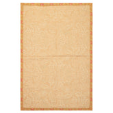 4x6 Tan, Beige, Gold Color Hand Woven French Aubusson Needlepoint Wool Transitional Oriental Rug