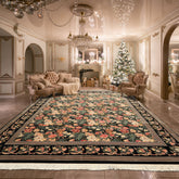 Black Ivory 9x11'9'' Pak Persian Traditional 300 KPSI Botanical Hand Knotted Wool Silk Oriental Area Rug