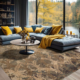 8x10 Beige, Gray, Tan Color Hand Knotted Tibetan Wool Transitional Oriental Rug