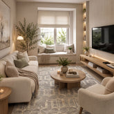 6x9 Gray, Silver, Color Hand Woven Flatweave Wool & Bamboo Silk Modern & Contemporary Oriental Rug