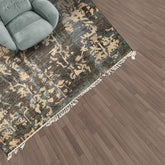 4x6 Olive, Green, Teal Color Hand Knotted Tibetan Wool Modern & Contemporary Oriental Rug