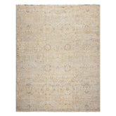 8x10 Beige, Gray, Taupe Color Hand Knotted Wool Transitional Oriental Rug