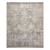 8x10 Moss, Gray, Blue Color Hand Knotted Tibetan Sherpa Wool & Bamboo Silk Modern & Contemporary Oriental Rug