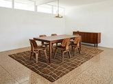 8x10 Brown, Aqua, Color Hand Knotted Tibetan Wool Modern & Contemporary Oriental Rug