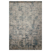 6x9 Ivory, Beige, Charcoal Color Hand Knotted Sherpa Bamboo Silk Modern Oriental Rug