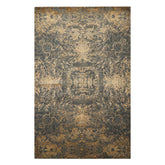 6x9 Gray, Slate, Caramel Color Hand Knotted Sherpa Bamboo Silk & Wool Modern Oriental Rug