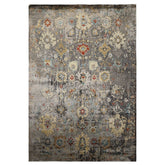 6x9 Taupe, Brown, Orange Color Hand Loomed Sherpa Bamboo Silk Traditional Oriental Rug