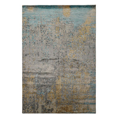6x9 Taupe, Gray, Beige Color Hand Loomed Sherpa Wool & Bamboo Silk Oriental Rug